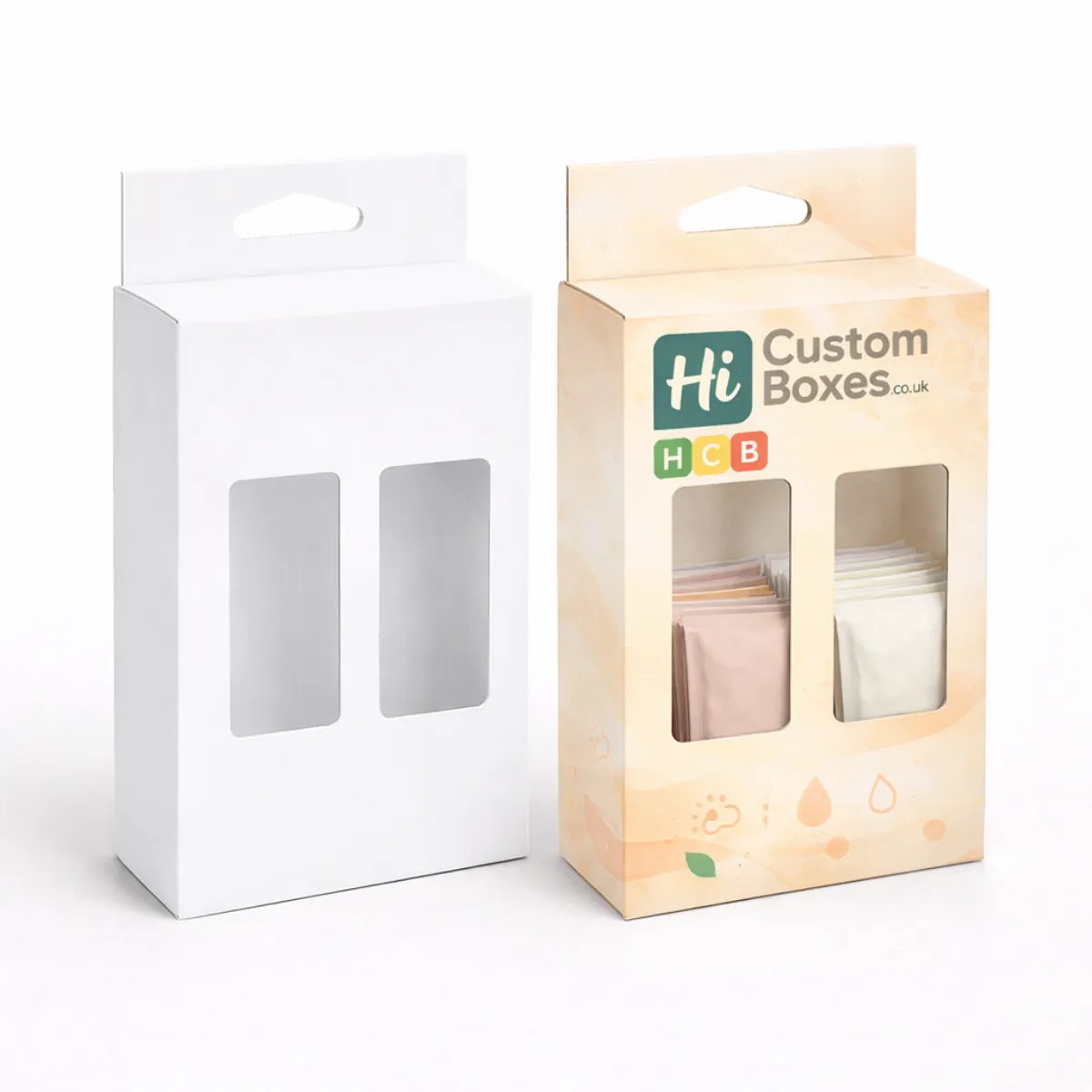 Three premium custom collagen sachet boxes in pink- white- and teal with elegant minimalist branding- class=